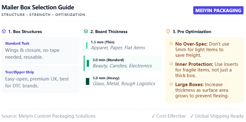 Mailer Box Selection Guide