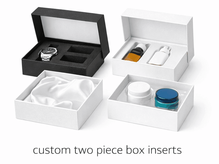 custom two piece box inserts