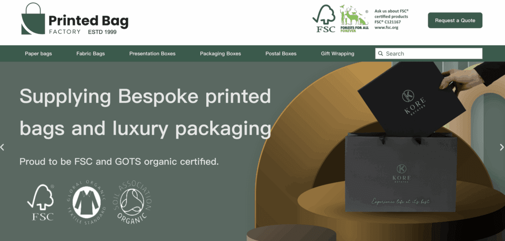 10. Printed Bag Factory Two Piece Rigid Packaging Custom Manufacturer