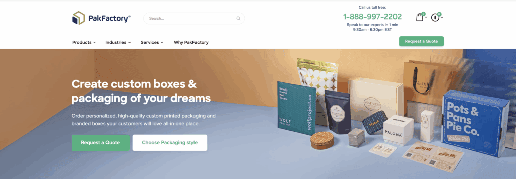 2. Pakfactory World Two piece structure box packaging manufacturer