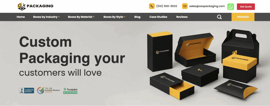 4. OXO Packaging Two Piece Rigid Box Supplier Custom Printed