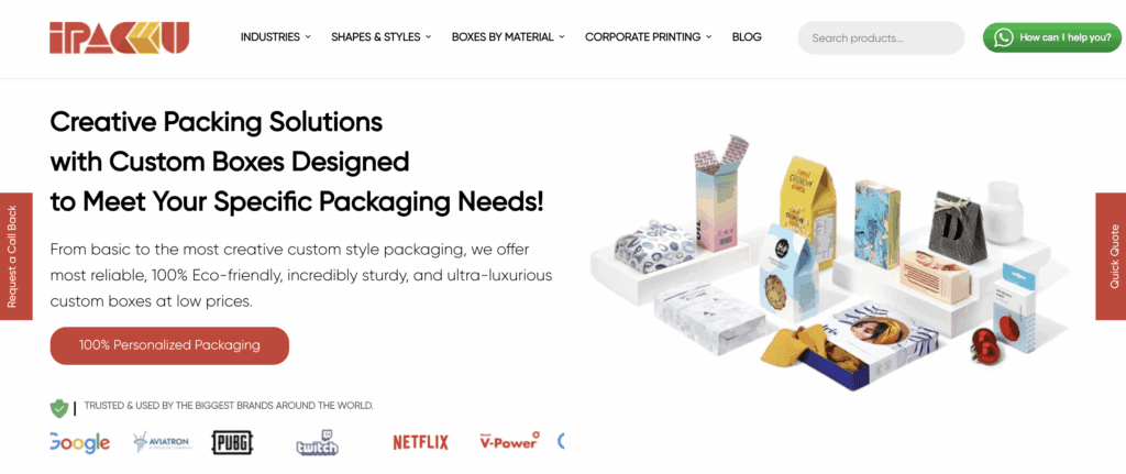 5. iPackU Two Piece Packaging Box Company of Wizard