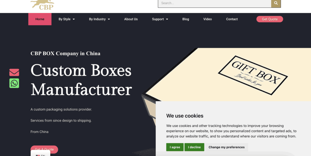 8. CBP Box Box Two Piece Bottom Custom Manufacturer of Rigid Boxes