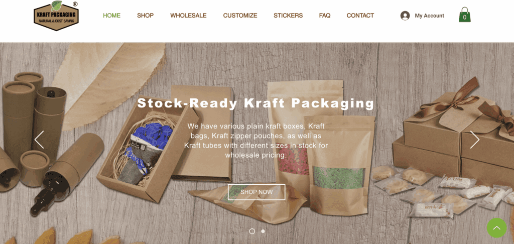9. Kraft Packaging Store Eco Friendly Two Piece Gift Box Supplier